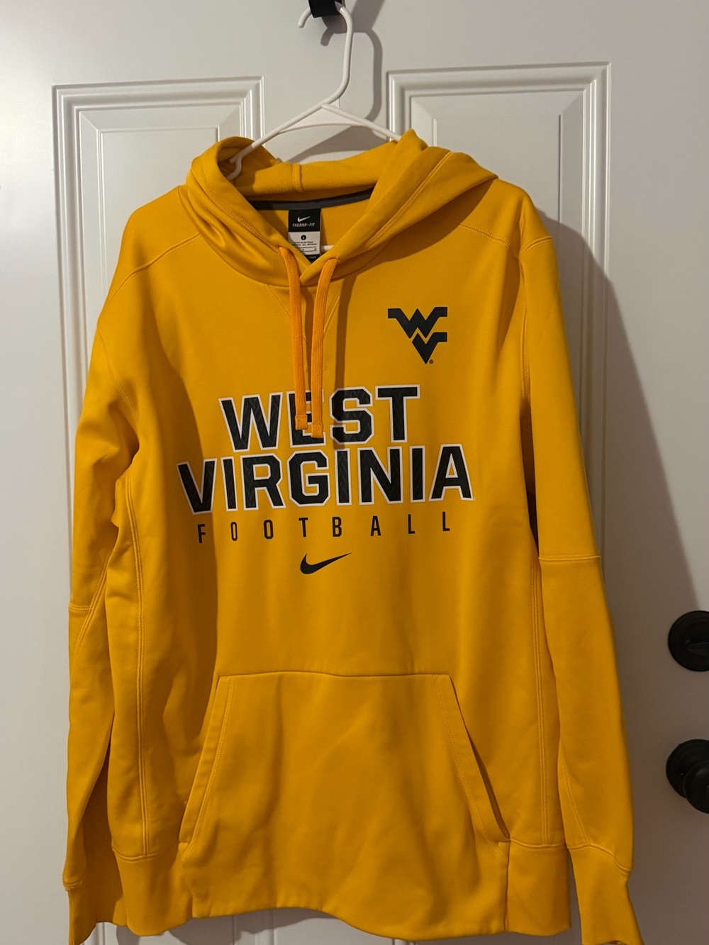Nike Yellow West Virginia Football Hoodie